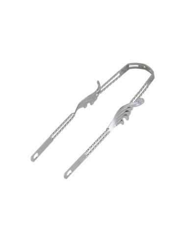 20 3D Wing Twisted Fender Braces Chrome.